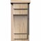 Ekena Millwork Mediterranean Smooth Corbel w/Backplate, Douglas Fir, 7 1/2"W x 8"D x 16"H COR08X08X16MED01SDF - alternate 2